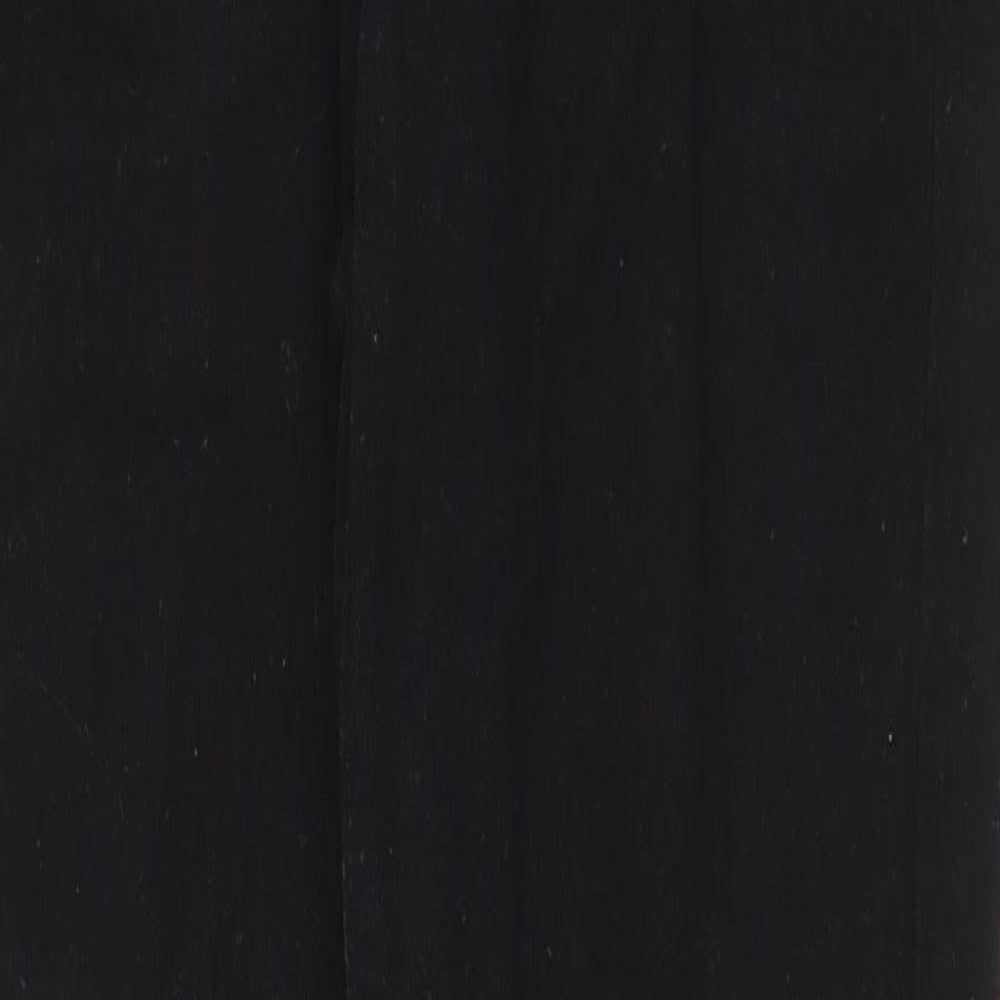 PRETTYLITTLETHING Womens Black Cotton Skinny Jeans Size 6 Regular Zip