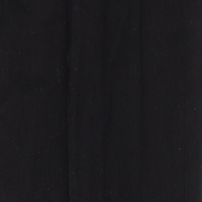 PRETTYLITTLETHING Womens Black Cotton Skinny Jeans Size 6 Regular Zip