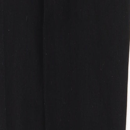 PRETTYLITTLETHING Womens Black Cotton Skinny Jeans Size 6 Regular Zip