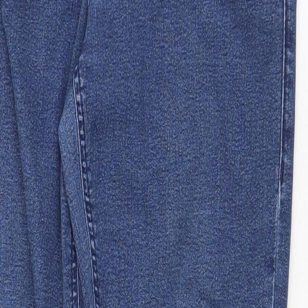 Topshop Womens Blue Cotton Jegging Jeans Size 28 in Regular Zip