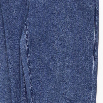 Topshop Womens Blue Cotton Jegging Jeans Size 28 in Regular Zip