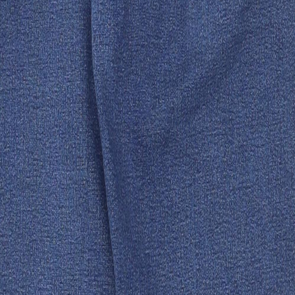 Topshop Womens Blue Cotton Jegging Jeans Size 28 in Regular Zip