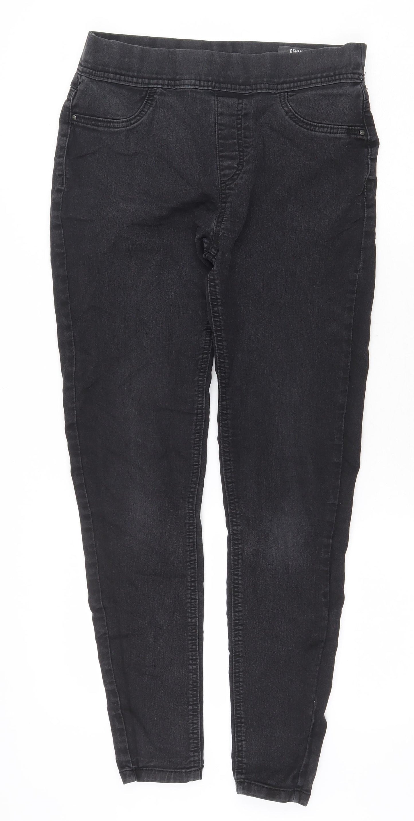 TU Womens Grey Cotton Jegging Jeans Size 10 Regular