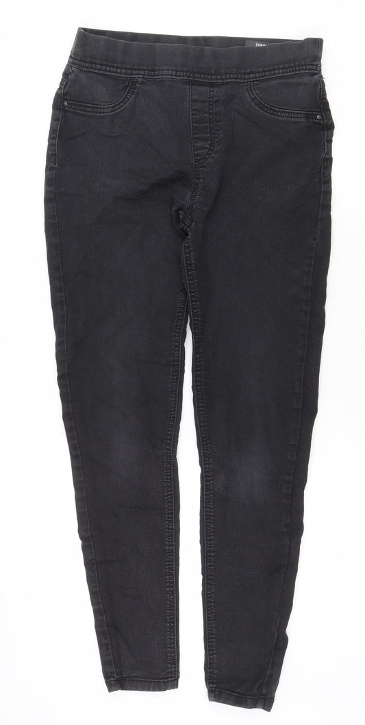 TU Womens Grey Cotton Jegging Jeans Size 10 Regular