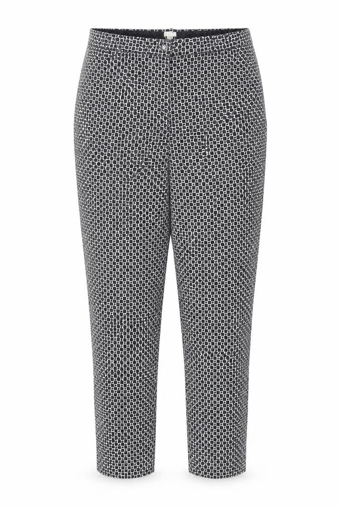 Womens UK Size 12 Oasis Regular Fit Cropped Black Trousers