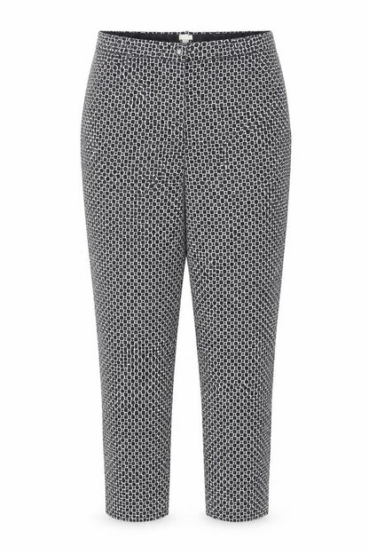 Womens UK Size 12 Oasis Regular Fit Cropped Black Trousers