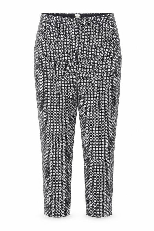 Womens UK Size 12 Oasis Regular Fit Cropped Black Trousers