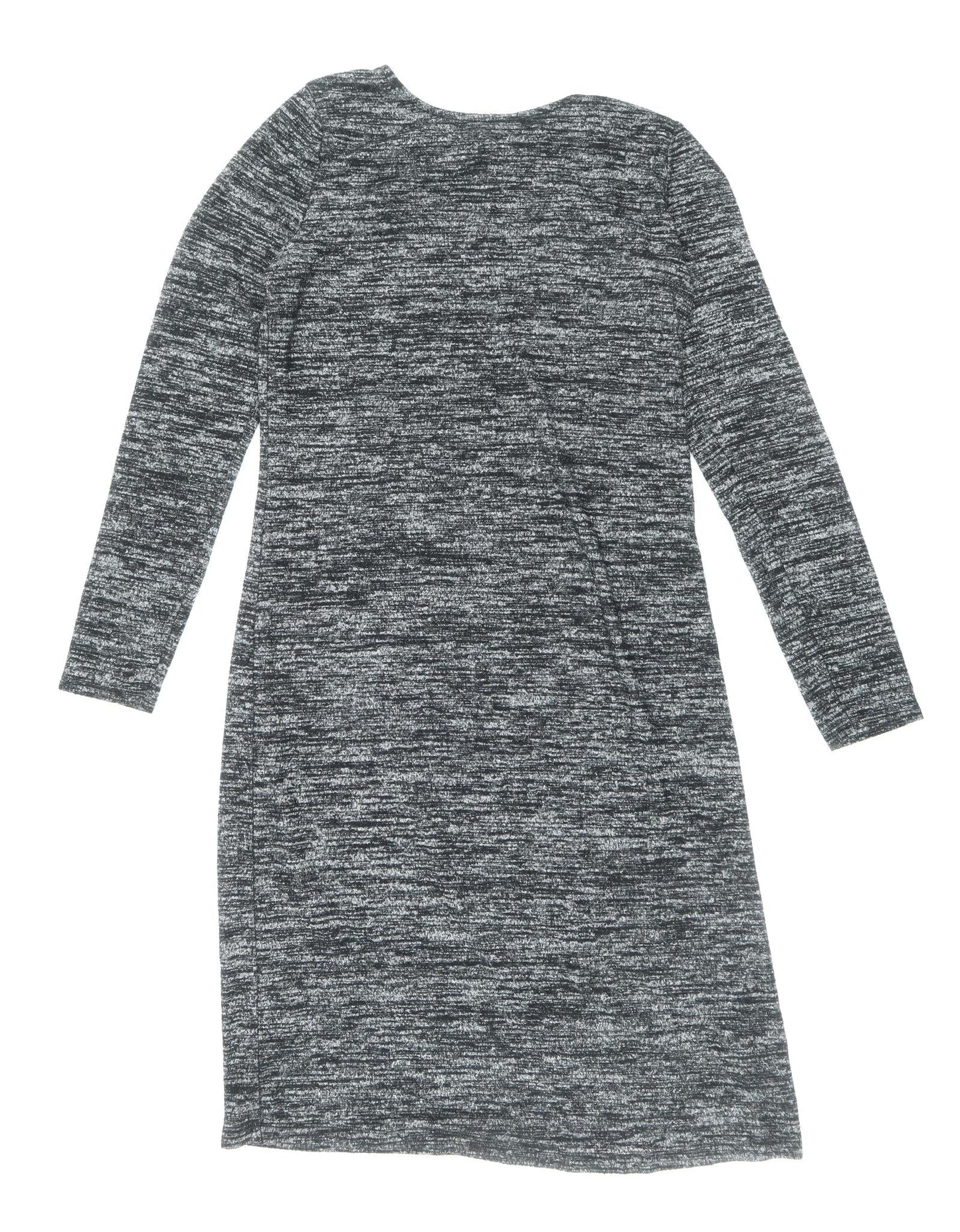 Gap Womens Grey Polyester Jumper Dress Size S Round Neck Pullover