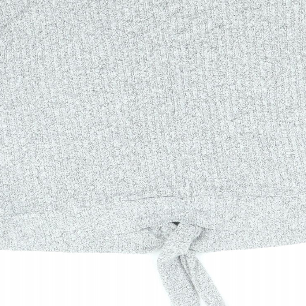 F&F Womens Grey Round Neck Viscose Pullover Jumper Size 10