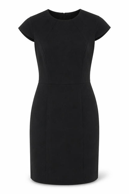 H&M Womens Black Polyester A-Line Size 8 Round Neck Zip