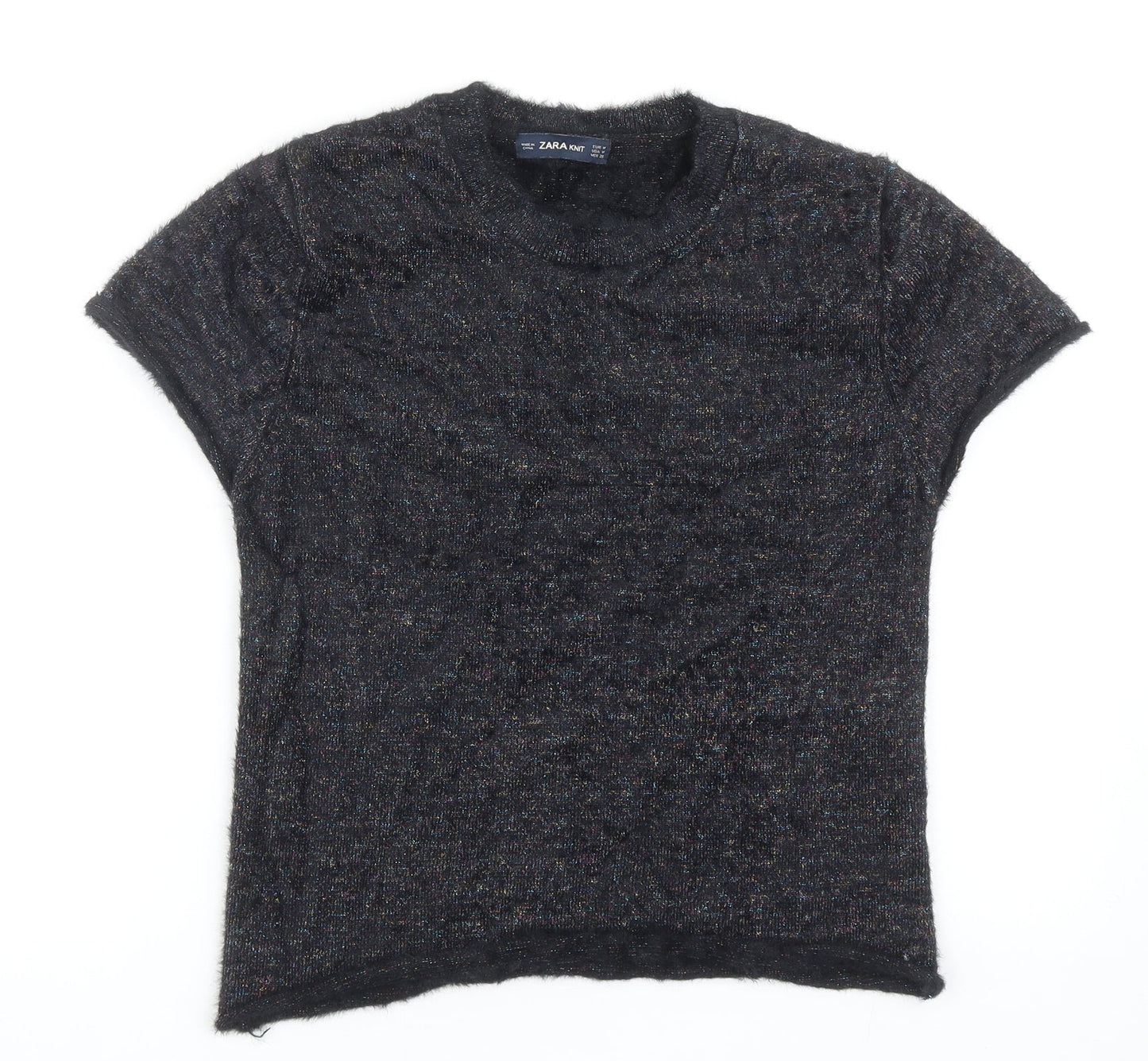 Womens UK Size M Zara Black Pullover Jumper