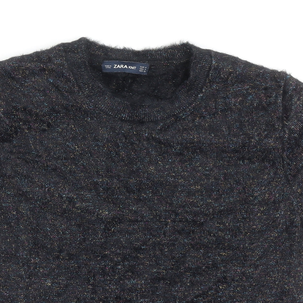 Womens UK Size M Zara Black Pullover Jumper