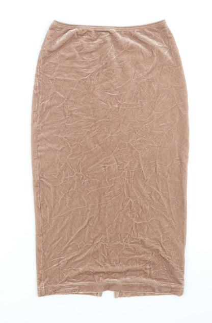 American Apparel Womens Beige Polyester Straight & Pencil Skirt Size M