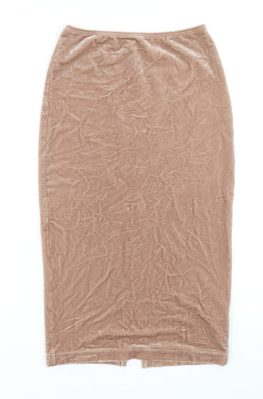 American Apparel Womens Beige Polyester Straight & Pencil Skirt Size M
