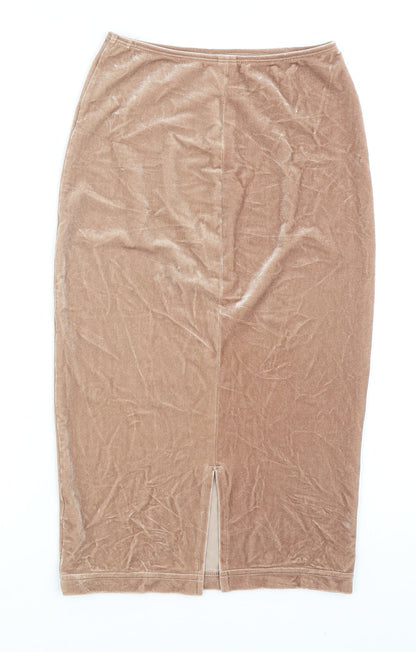 American Apparel Womens Beige Polyester Straight & Pencil Skirt Size M