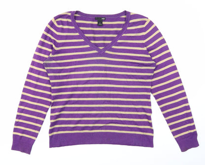 Womens UK Size L H&M Purple Pullover Jumper