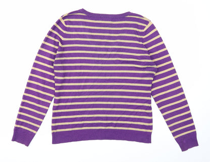 Womens UK Size L H&M Purple Pullover Jumper
