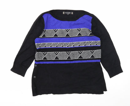 Womens UK Size 14 Principles Black Pullover Jumper