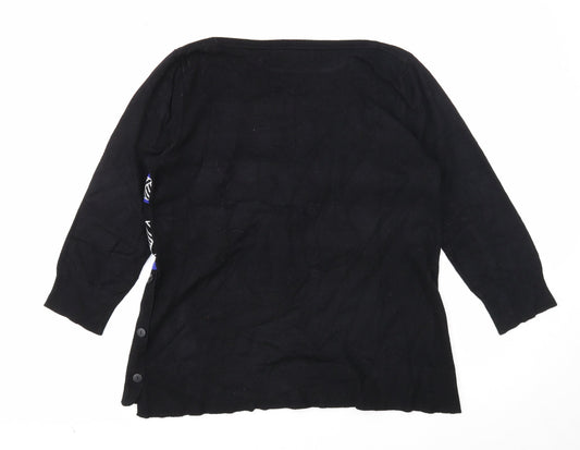 Womens UK Size 14 Principles Black Pullover Jumper