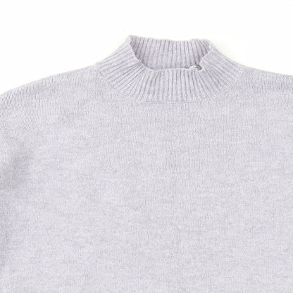 Primark Womens Purple Mock Neck Acrylic Pullover Jumper Size 10