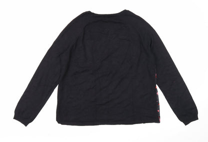 Womens UK Size 12 Papaya Black Pullover Jumper