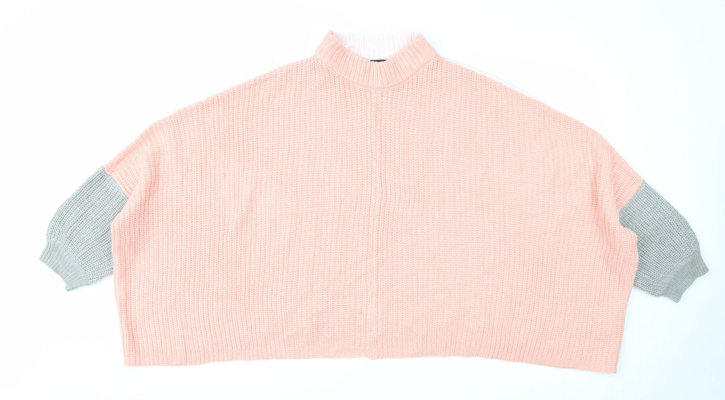 Womens UK Size 10 Threadbare Pink Pullover Jumper