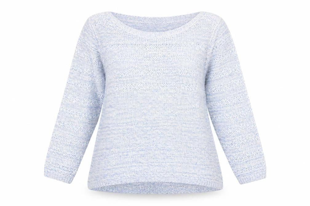 Womens UK Size 22 Love Knitwear Blue Pullover Jumper