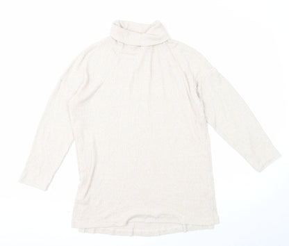 Womens UK Size S H&M Beige Pullover Jumper