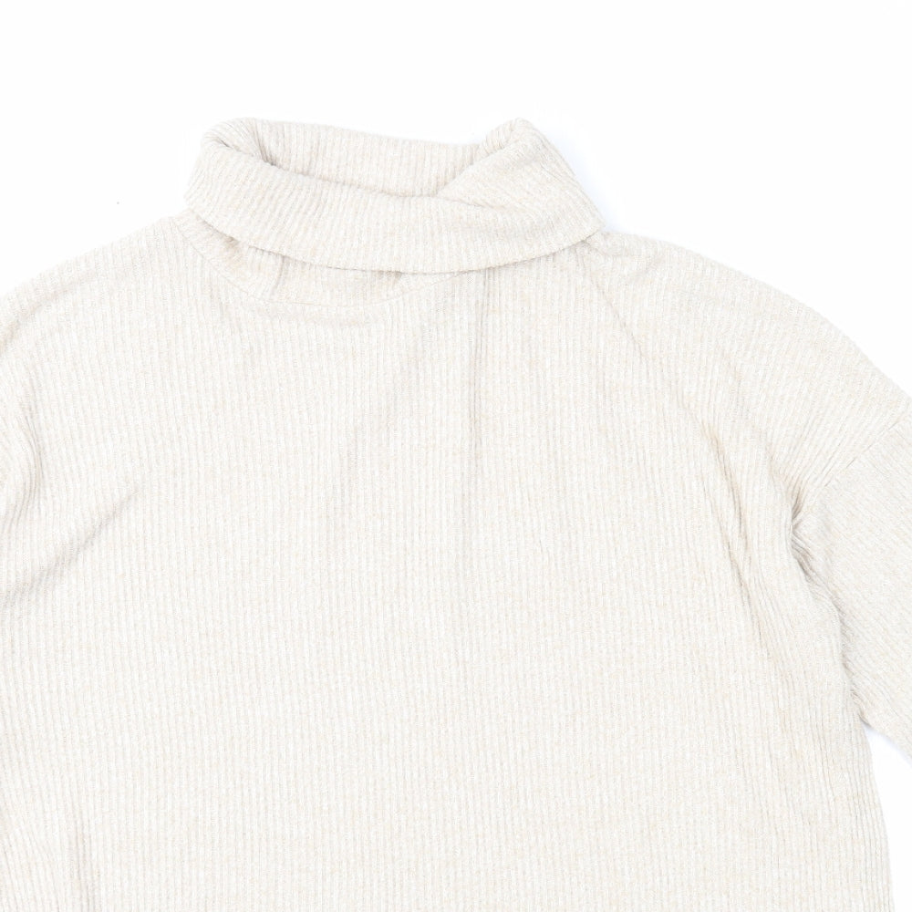 Womens UK Size S H&M Beige Pullover Jumper