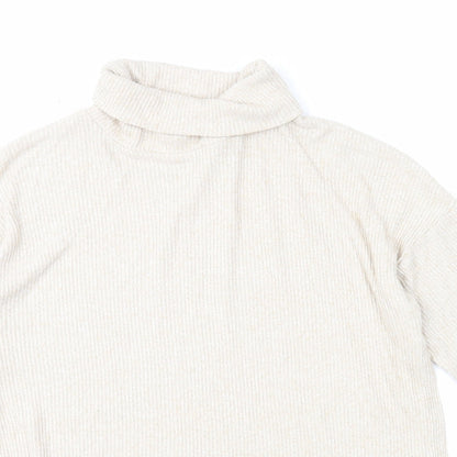 Womens UK Size S H&M Beige Pullover Jumper