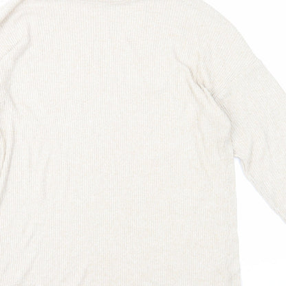 Womens UK Size S H&M Beige Pullover Jumper