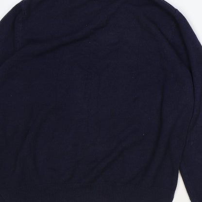 Womens UK Size 14 Marks and Spencer Blue Pullover Jumper