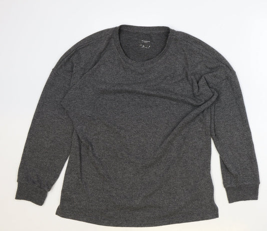 Primark Womens Grey Round Neck Polyester Pullover Jumper Size M
