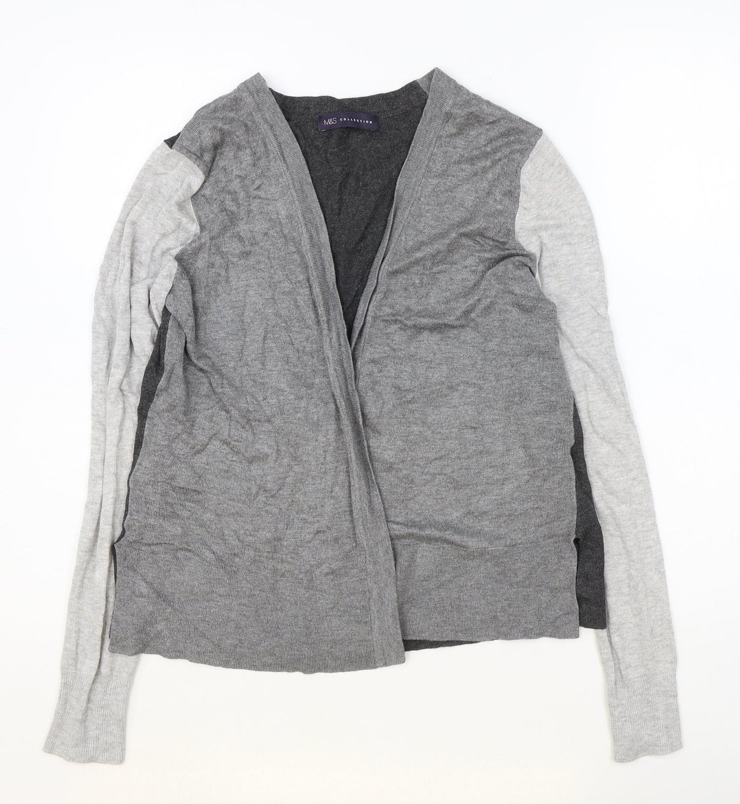 Womens UK Size 10 Marks and Spencer Grey Cardigan Jumper