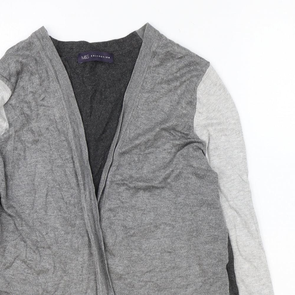 Womens UK Size 10 Marks and Spencer Grey Cardigan Jumper