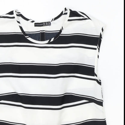 Womens UK Size 10 Atmosphere Black Basic Blouse
