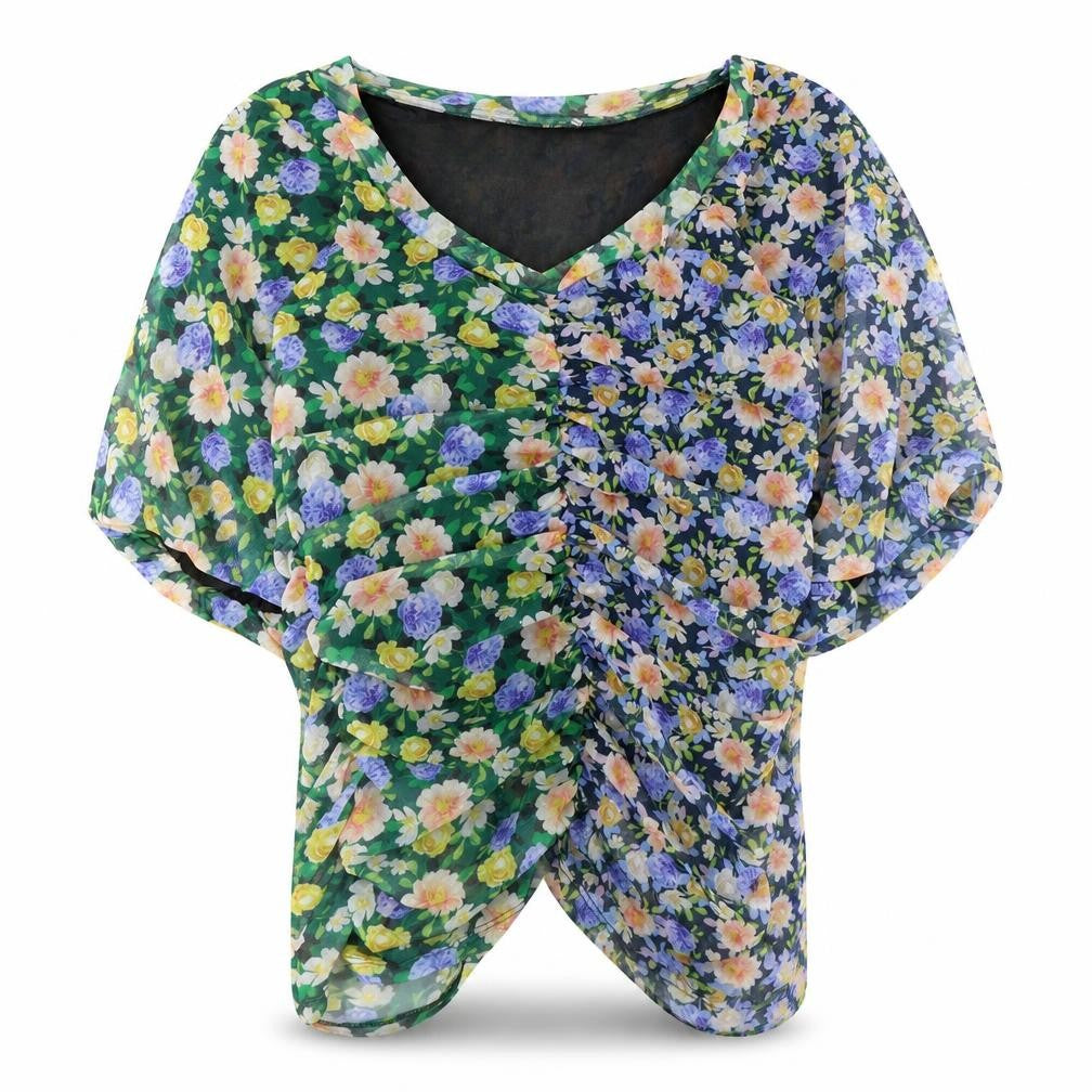 Womens UK Size M Boohoo Multicoloured Basic Blouse