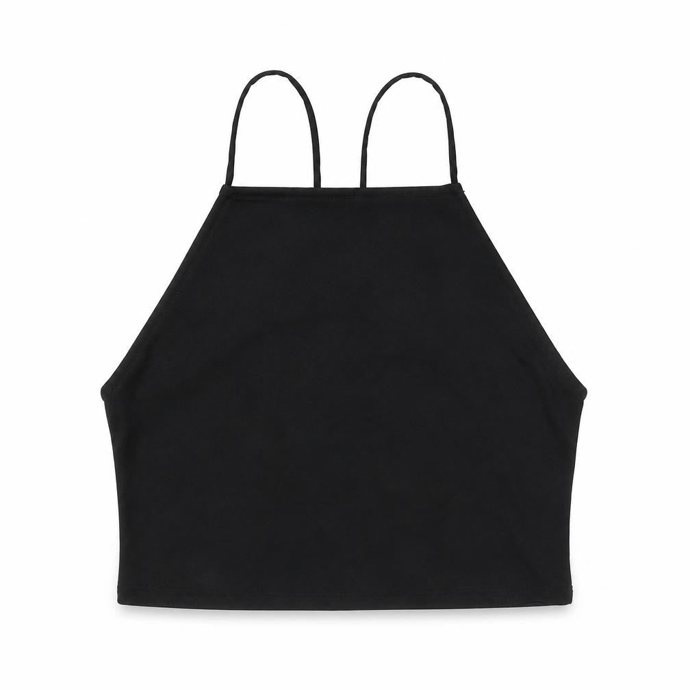 Womens UK Size M Divided by H&M Black Cropped Tank