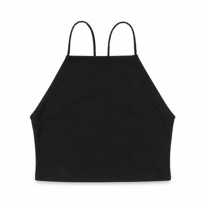 Womens UK Size M Divided by H&M Black Cropped Tank