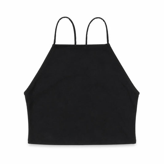 Womens UK Size M Divided by H&M Black Cropped Tank