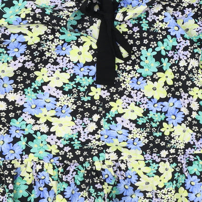 Womens UK Size 10 New Look Black Basic Blouse