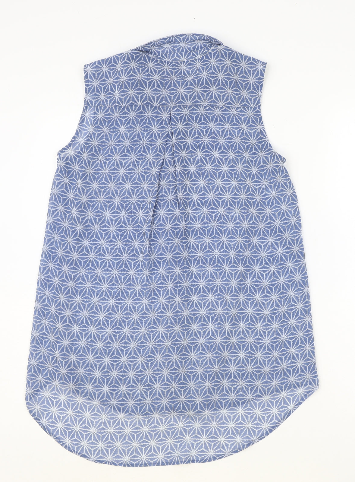 Womens UK Size 6 H&M Blue Basic Button-Up