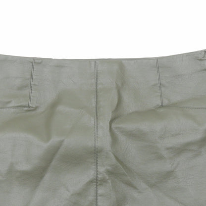 Primark Womens Green Polyester Mini Skirt Size 10 Zip