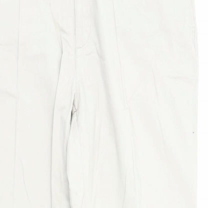 James Pringle Mens Beige Cotton Trousers Size 2XL L31 in Regular Zip