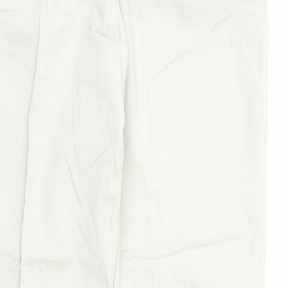 James Pringle Mens Beige Cotton Trousers Size 2XL L31 in Regular Zip