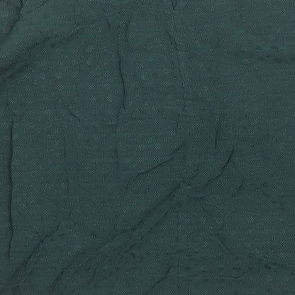 Womens UK Size 10 H&M Green Basic Blouse