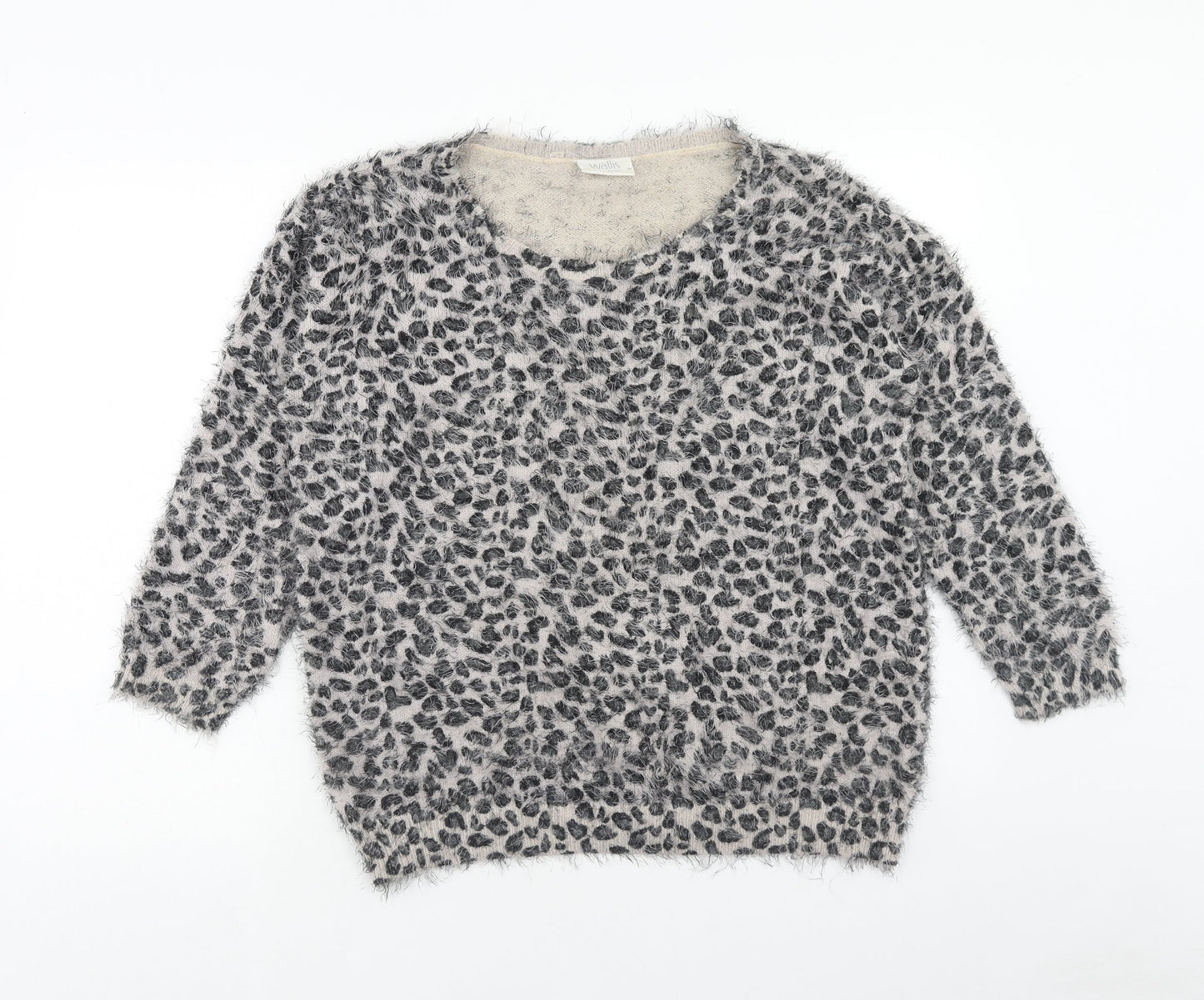Womens UK Size M Wallis Grey Pullover Jumper