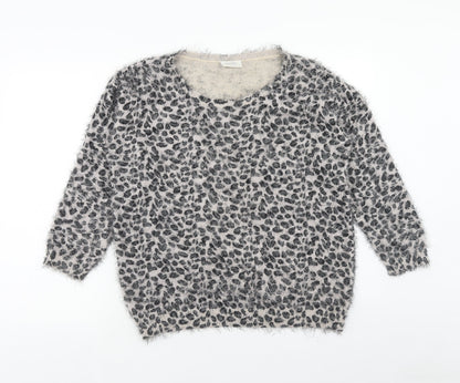 Womens UK Size M Wallis Grey Pullover Jumper