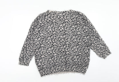 Womens UK Size M Wallis Grey Pullover Jumper