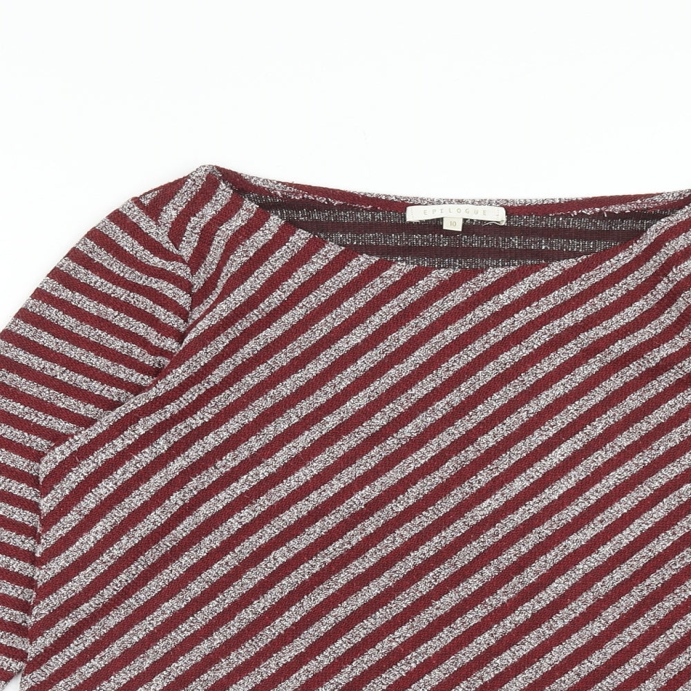 Womens UK Size 10 Epilogue Red Pullover Jumper